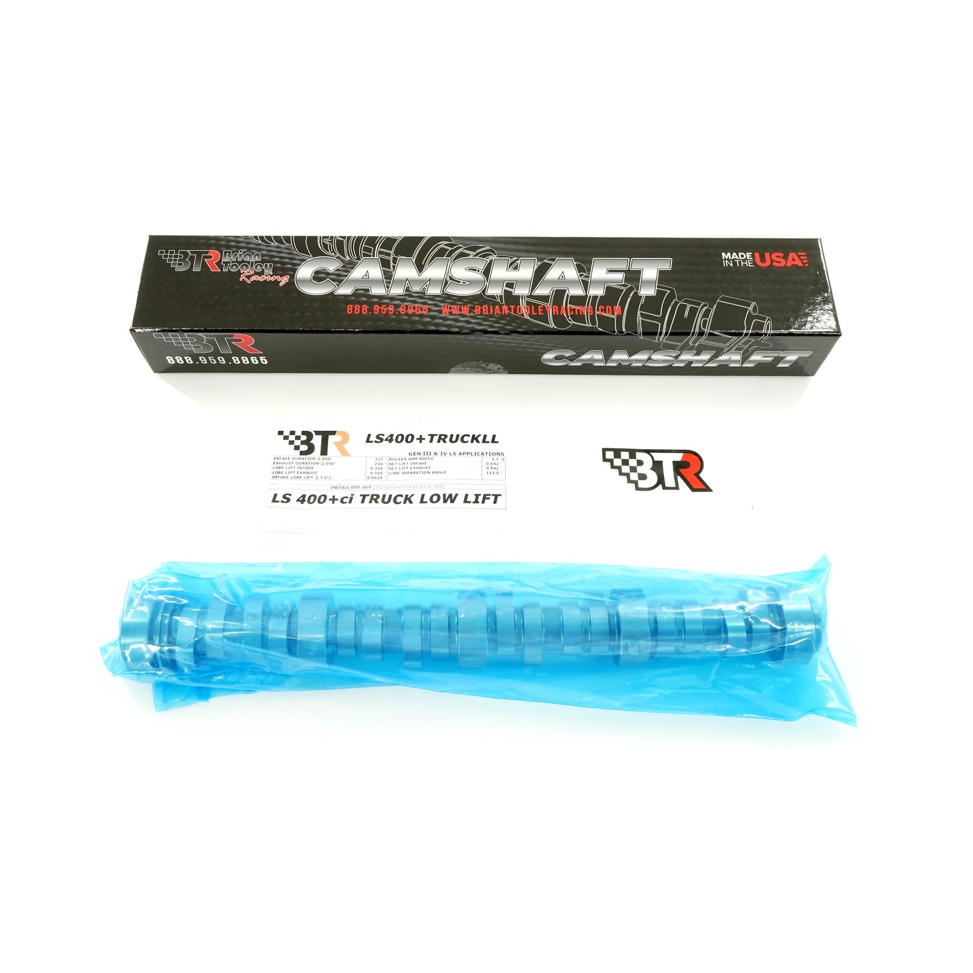 BTR LS 400+" LOW LIFT TRUCK CAMSHAFT - BTR-LS400+TRUCKLL