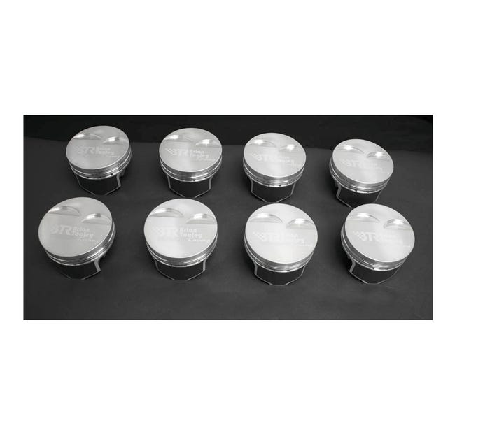 BTR PISTON SET - GEN III/IV LS - 4.030" BORE - 4.000" STROKE - 6.125" ROD - 3CC FLAT TOP - BTRP408125FT3-8