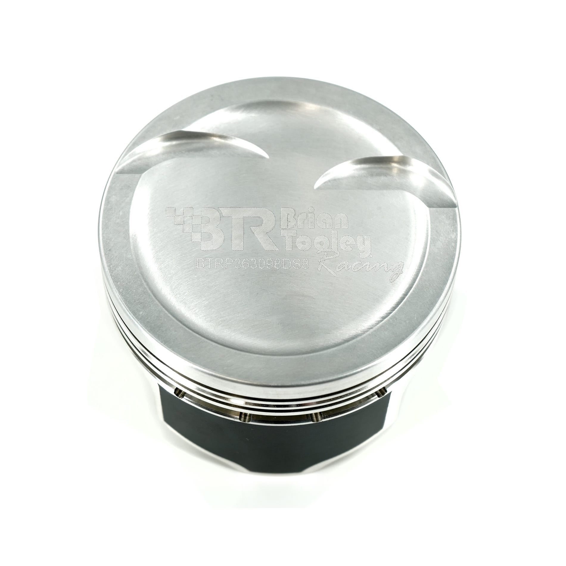 BTR PISTON SET - GEN III/IV LS - 3.800" BORE - 4.000" STROKE - 6.098" ROD - 8CC DISH - BTRP363098DS8-8