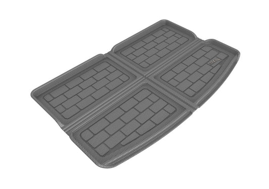 Gray 3D MAXpider cargo liner for Chevrolet Bolt EUV 2022-2023, durable rubber floor mat with textured surface for cargo area protection.