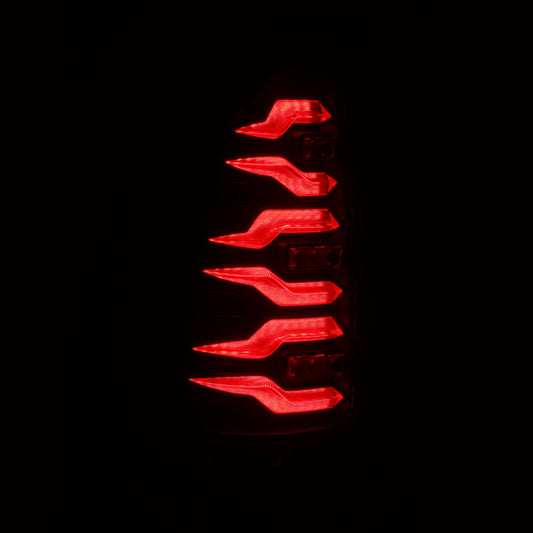 AlphaRex Luxx-Series LED tail lights for Lexus GX470 2014-2021 in black, showcasing sleek, modern vehicle lighting.
