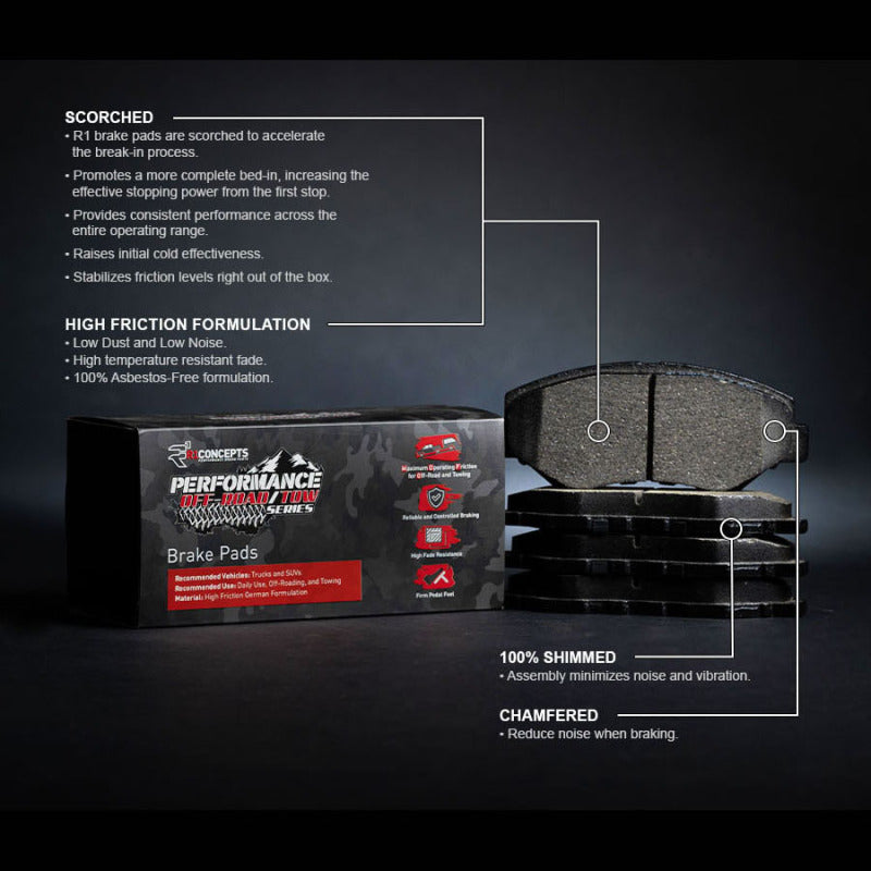 R1 74-83 Mercury Comet Front Performance Off-Road/Tow Brake Pads