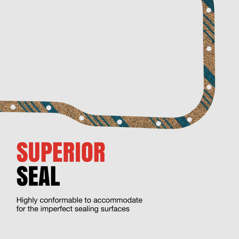 Fel-Pro Chevrolet Camaro OS 5197 C-4 Engine Oil Pan Gasket Set Blue Stripe cork-rubber