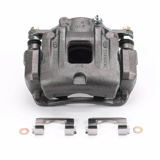 PowerStop front right OE brake caliper with bracket for Hyundai Santa Fe 2010-2012, automotive part with metal components.