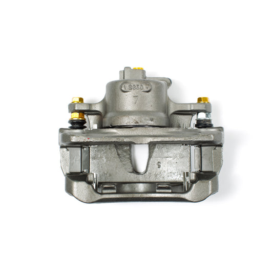 PowerStop OE front right brake caliper with bracket for Toyota Camry 2002-2006, automotive part in a clean, detailed view.