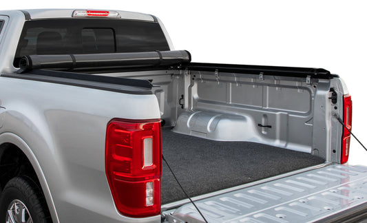 Access 2024+ Chevy Silverado and GMC Sierra EV truck bed liner, 5ft 11in mesh drop-in bed mat for truck bed protection.