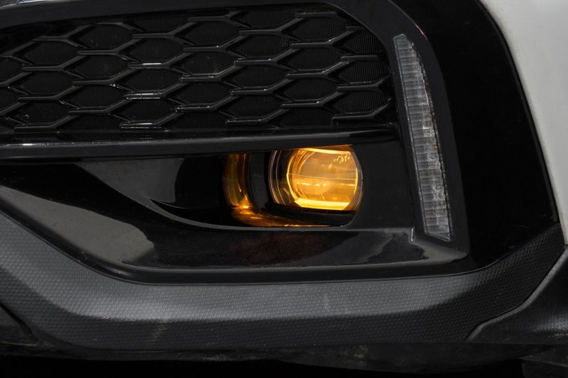 Diode Dynamics 22-24 Subaru WRX Elite Series Type Y LED fog lights in cool white, mounted on the vehicle's front bumper.