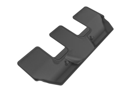 Black 3D MAXpider rubber floor mats for 2015-2019 Volvo XC90 with third-row seating, durable all-weather protection.