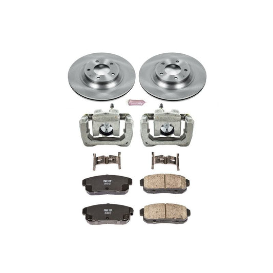 PowerStop rear brake kit with calipers for 2004-2011 Mazda RX-8, featuring OE-style brake components and high-performance design.