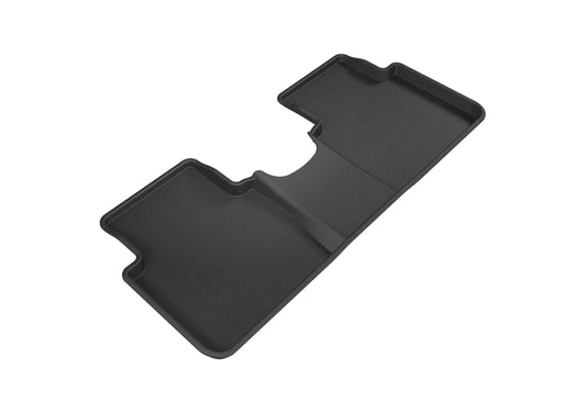Black 3D MAXpider rubber floor mats for second row of 2017-2020 Honda CR-V, featuring durable, custom-fit design.