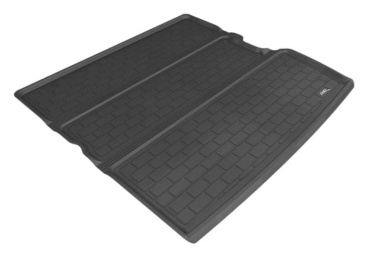 Black 3D MAXpider Kagu cargo liner for 2009-2015 Honda Pilot, rubber floor mats with textured surface for cargo protection.