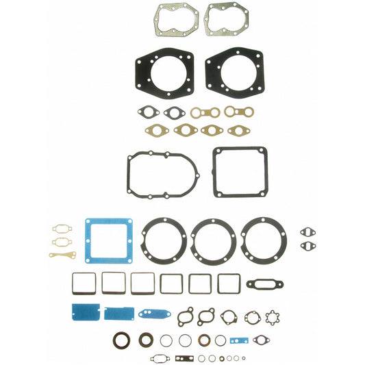 Fel-Pro FS 8154 B engine gasket set with multiple gaskets and seals for engine repair and maintenance.