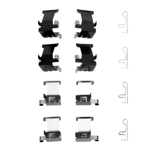 DFC Dodge Charger front brake hardware kit with premium components, includes clips and springs for optimal brake performance.