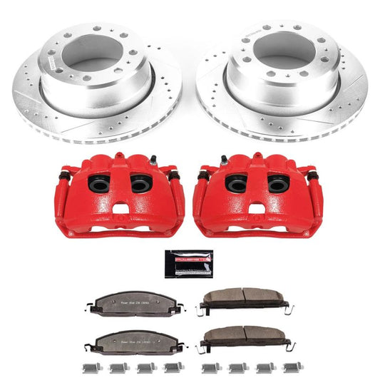 PowerStop rear Z36 brake calipers for 2013-2018 Ram 3500 truck with Tow Kit, performance brake calipers for enhanced stopping power.