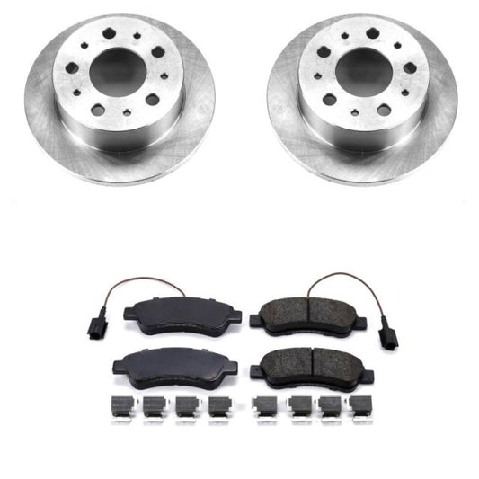 PowerStop brake kit for Ram ProMaster 1500 rear, OE-style brake components, including rotors and calipers, for model years 2014-2019.