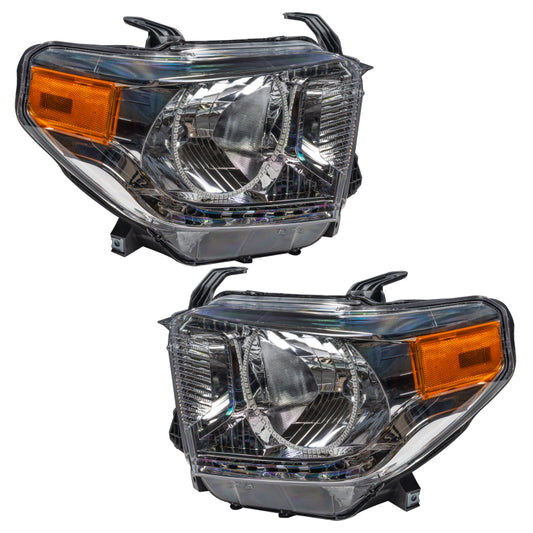 Oracle Lighting ColorSHIFT headlights for Toyota Tundra 2014-2017, featuring SMD high/low beam headlight assembly.