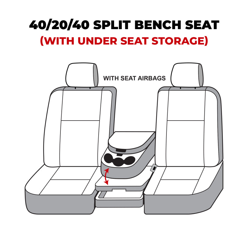 Covercraft 13-16 Dodge Ram Polycotton SeatSaver Custom Front Row Seat Covers - Misty Grey