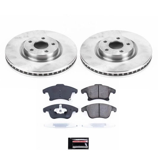 PowerStop OE brake kit for 2019-2020 Ford Police Responder Hybrid front brakes, includes rotors and calipers