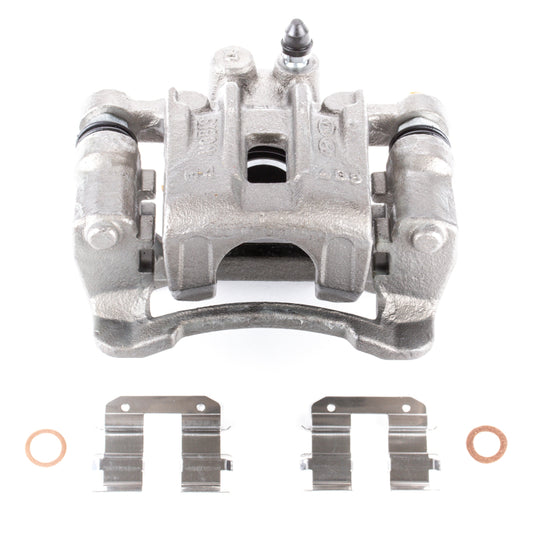 PowerStop rear OE brake caliper with bracket for Hyundai Tucson 2010-2015, showing the caliper assembly and mounting hardware.