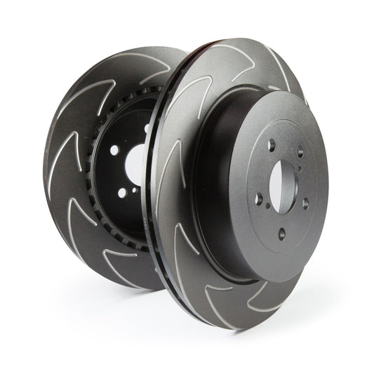 EBC 08+ Smart Fortwo 1.0 BSD front slotted brake rotors, high-performance automotive brake components.