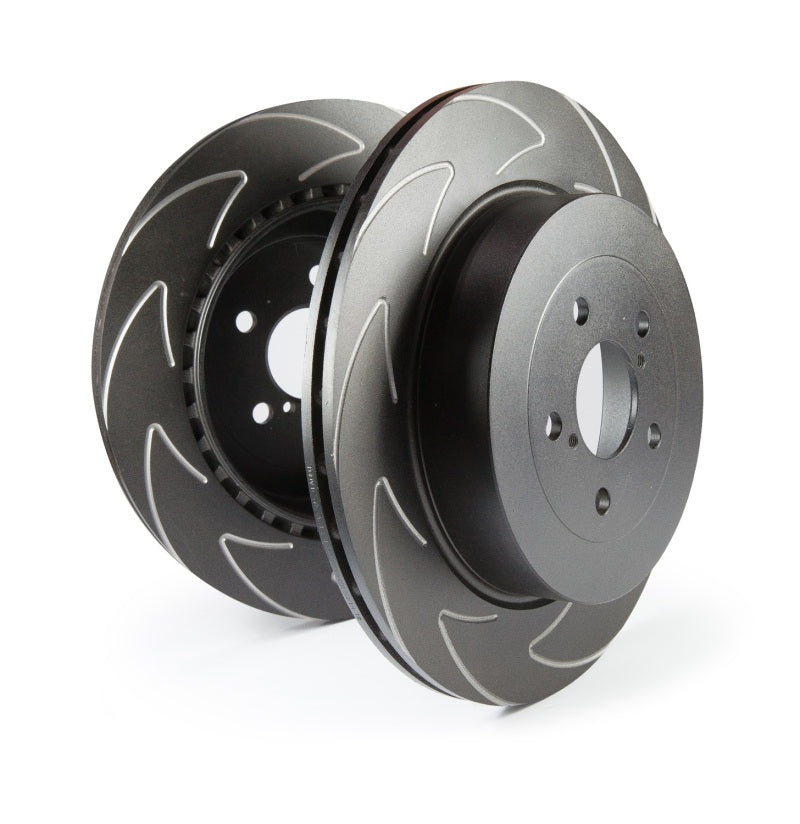 EBC slotted front brake rotors for 2016+ Mini Cooper S Clubman F54 2.0L Turbo BSD, high-performance automotive braking part.