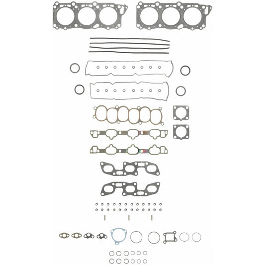 Fel-Pro Nissan 300ZX HS 9703 PT PermaTorque engine cylinder head gasket set, showing multiple gaskets and sealing components.