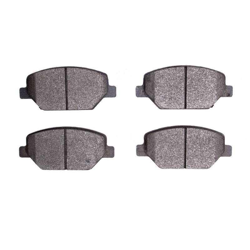 R1 Concepts OE front ceramic brake pads installed on a GMC Terrain R1 16-21, showing the brake pad design and mounting surface.