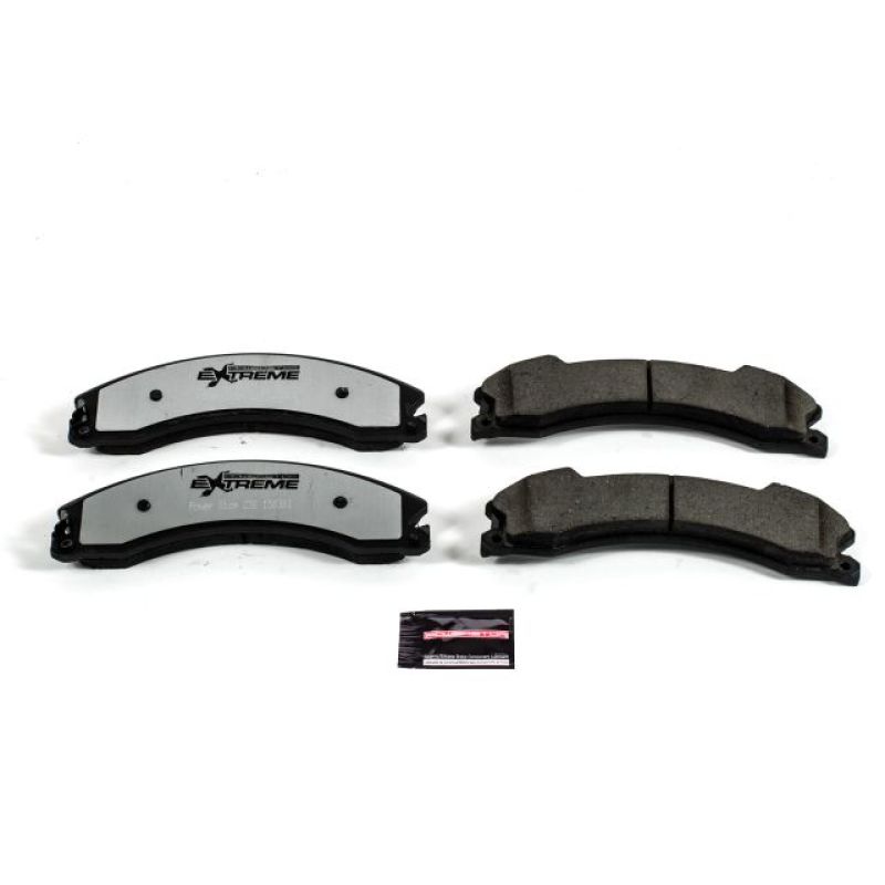 PowerStop rear Z36 truck and tow brake pads for Nissan NV1500 2012-2019 with hardware, performance brake pads for towing and heavy-duty use