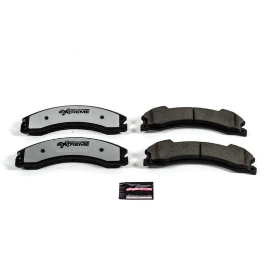 PowerStop rear Z36 truck and tow brake pads for Nissan NV1500 2012-2019 with hardware, performance brake pads for towing and heavy-duty use
