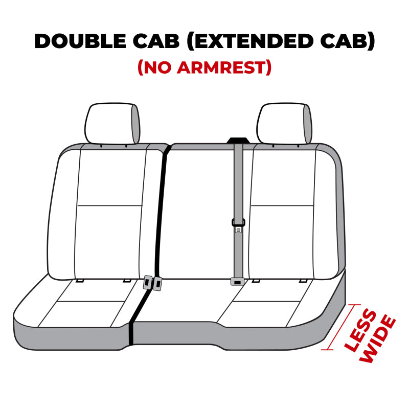Covercraft 14-18 Chevrolet Silverado Waterproof Polyester SeatSaver Second Row Seat Covers - Grey
