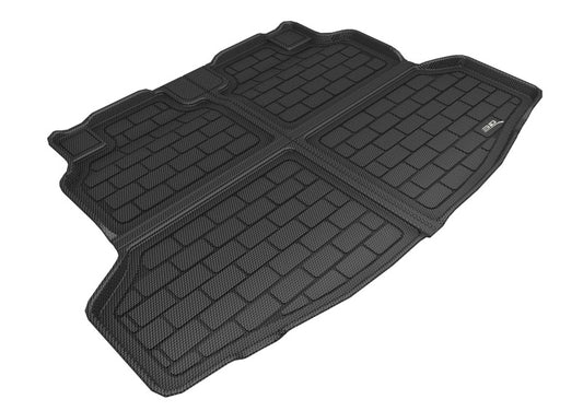 Black 3D MAXpider cargo liner for 2017-2021 Honda Civic Hatchback Sport, rubber floor mats with textured surface.