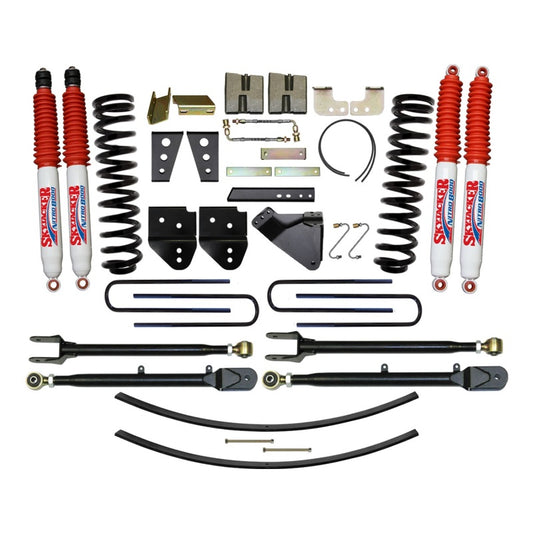 Skyjacker 8.5-inch KT CLII lift kit for 11F250 gas engines, featuring heavy-duty components and suspension upgrades.
