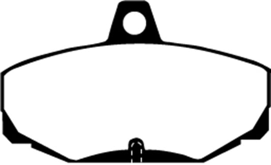 EBC Greenstuff rear brake pads for Ford Ac Ace 5.0, high-performance brake pads for enhanced stopping power