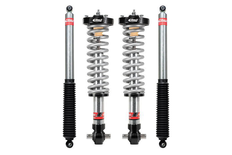 Eibach Pro-Truck Lift Kit System with coilover 2.0 for Ford F-150 2WD 2021-2023, showing lifted truck with upgraded suspension