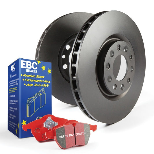 EBC S12 Brake Pad and Rotor Kit showing OE brake rotors and brake pads for vehicle braking system.