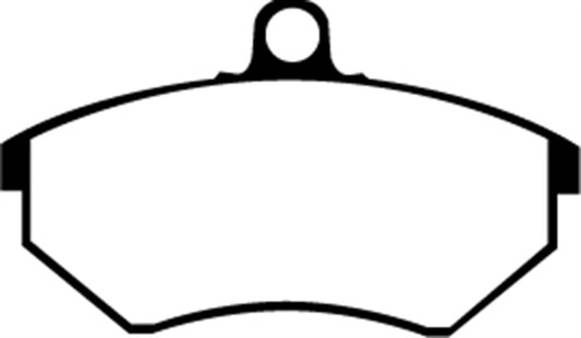 EBC Ultimax2 front brake pads for 1989-1993 Volkswagen Corrado 1.8 supercharged, OE brake pad design and branding