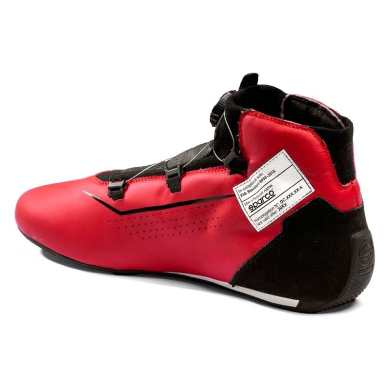 Sparco Rapid RED/BLK racing shoes in size 43 with red and black design, featuring lightweight racing shoe construction.