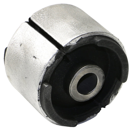 Moog Mini Cooper rear to frame control arm bushing for suspension, showing the rubber bushing component in close-up.