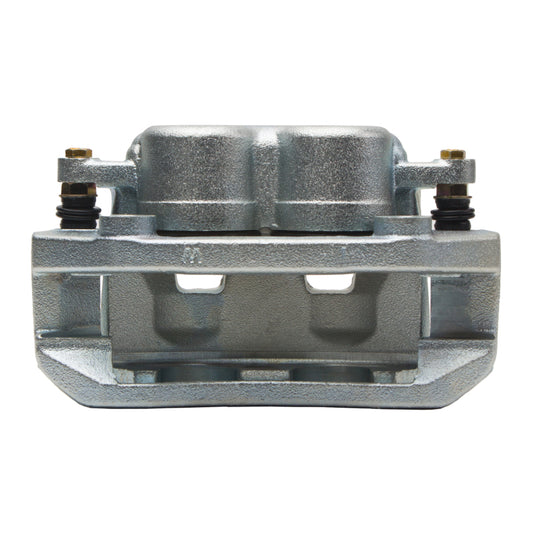 Silver zinc coated DFC OE front brake caliper for Ram 1500 2011-2018, premium caliper with detailed design.