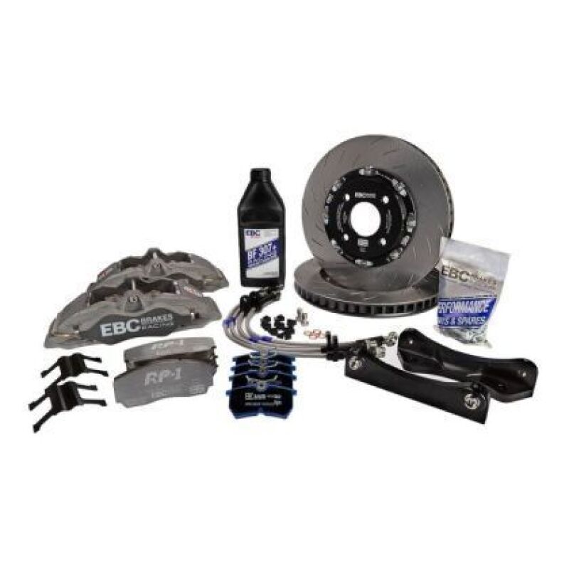 EBC Racing 89-98 Nissan Skyline GT-R R32/R33 Grey Apollo-6 Caliper 355mm Rotors Front Big Brake Kit