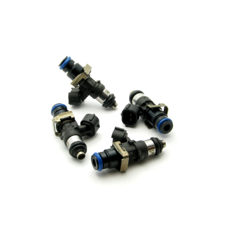 DeatschWerks 2200cc fuel injector set for Honda S2000, Civic Si, Acura RSX, TSX 4-cylinder engine, includes four injectors.