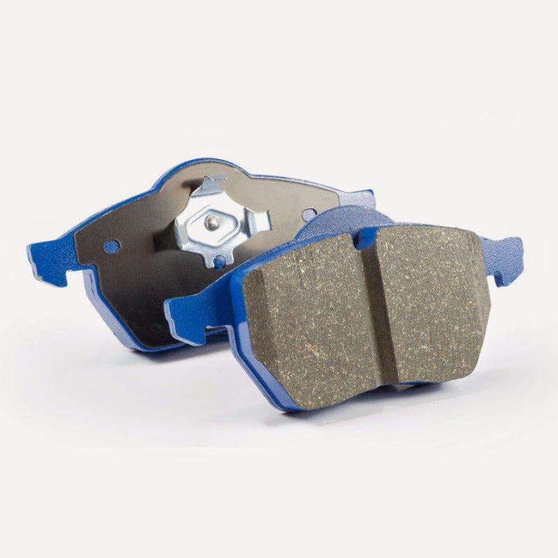 EBC Bluestuff front brake pads for Infiniti G35 2003-2004 with Brembo brakes, racing performance, manual transmission vehicle.