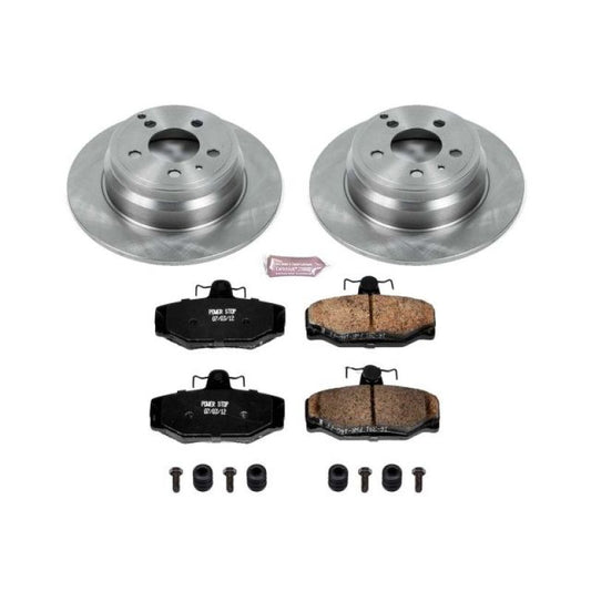 PowerStop rear OE brake kit for 1997 Volvo 850, includes brake rotors and pads, designed for reliable stopping performance.