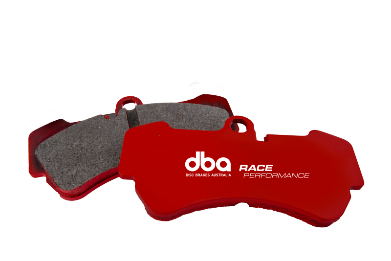 DBA racing front brake pads for Hyundai Accent 1.3L/1.5L/1.6L, high-performance brake pads with metal backing plates.