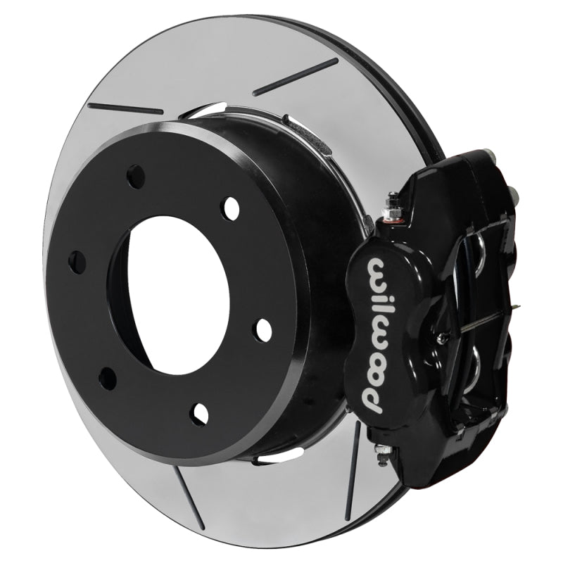 Wilwood forged Dynalite rear brake kit for Chevy Blazer 1971-1991, featuring black finish and 12.19-inch slotted rotors.