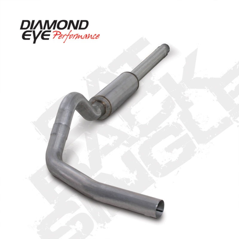 Diamond Eye Performance Catback exhaust for 94-97 Ford 7.3L F250/F350 PowerStroke, featuring polished stainless steel piping.