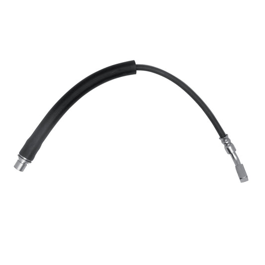 DFC Chevrolet Camaro rear-left brake hose from the brake line kit, designed for models 2016-2023, showing the flexible rubber brake line.