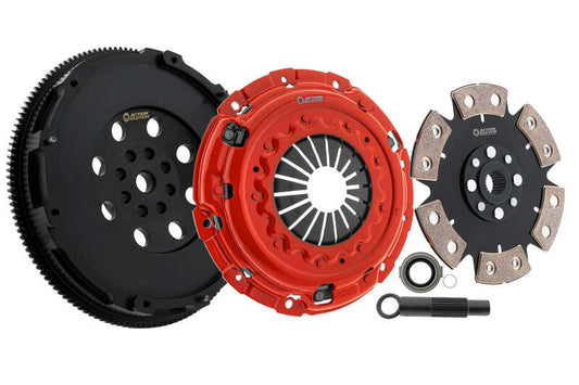 Action Clutch Stage 4 clutch kit with chromoly flywheel for 2022 Honda Civic Si 1.5L turbo engine, includes clutch and flywheel.
