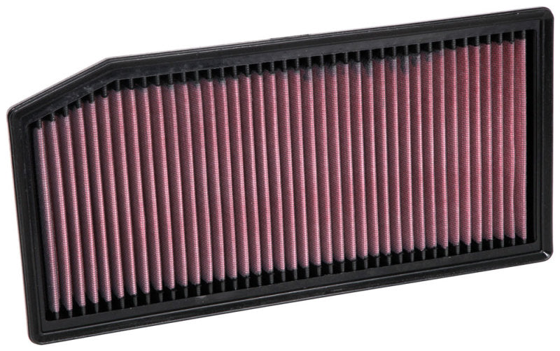 K&N Engineering 2019 Mercedes Benz E350 L4-2.0L F/I replacement drop-in engine air filter showing the filter element.