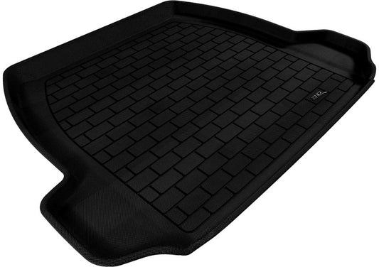 Black 3D MAXpider cargo liner for 2007-2016 Volvo S80, durable rubber floor mats with custom fit and textured surface.